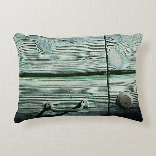 Brown wooden drawer decorative cushion (Front)