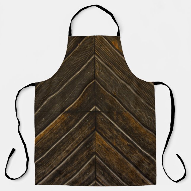 Brown wooden frame apron (Front)