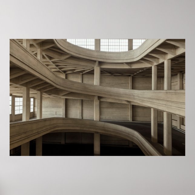 BROWN WOODEN FRAME CEILING DURING DAYTIME POSTER (Front)