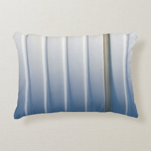 Brown wooden framed glass door decorative cushion