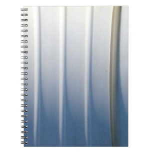 Brown wooden framed glass door notebook