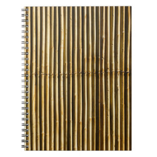 Brown wooden panel notebook