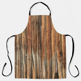 Brown wooden surface apron