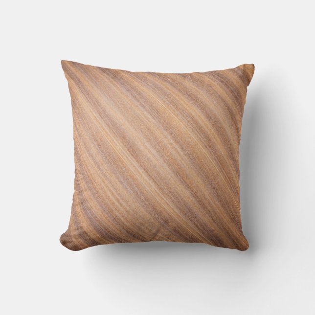 Brown wooden surface cushion (Front)