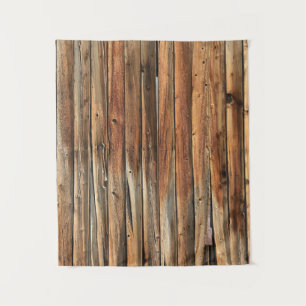 Brown wooden surface tapestry