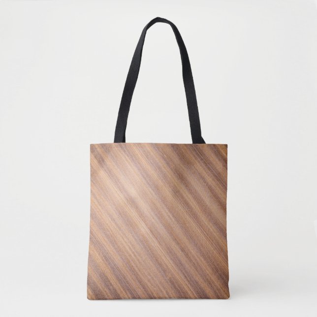 Brown wooden surface tote bag (Front)