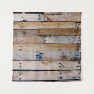 Brown wooden wall tapestry