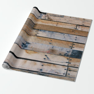 Brown wooden wall wrapping paper
