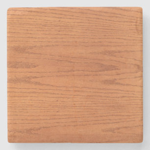 Brown Woodgrain Square Coaster