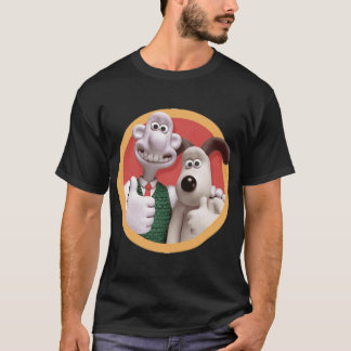 Brown Wool Trouser Man And His Dog Cartoon   T-Shirt