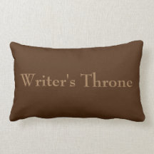 Brown, writer's cushion, writer's gift, posture