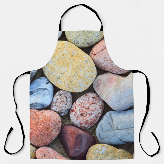 Brown yellow and grey stones apron (Front)