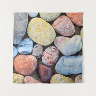 Brown yellow and grey stones tapestry