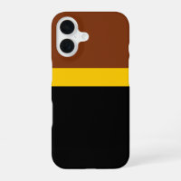 Brown Yellow Black Colour Block Style Design