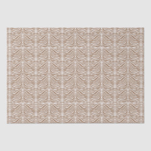 Brown Zebra Pattern Tissue Paper