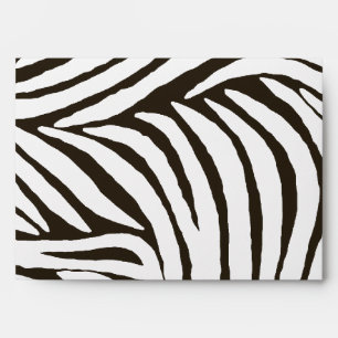 Brown Zebra Print Envelope