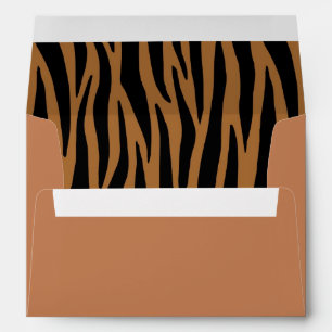 Brown Zebra Stripes Envelopes