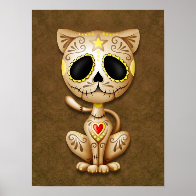 Brown Zombie Sugar Kitten Poster (Front)