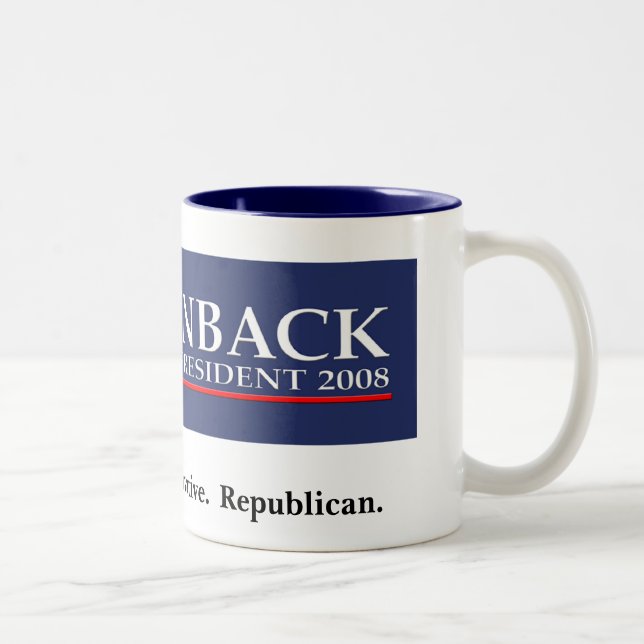 BROWNBACK FOR PRESIDENT Coffee Mug (Right)