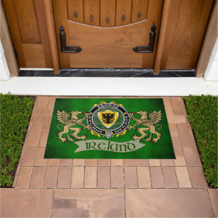 Browne Irish Shield & Griffin Personalised Doormat
