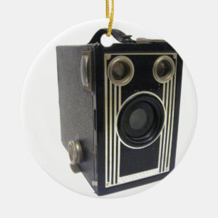 Brownie Antique Camera Ceramic Tree Decoration