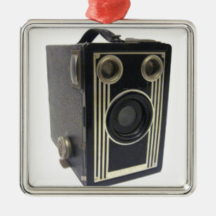 Brownie Antique Camera Metal Ornament