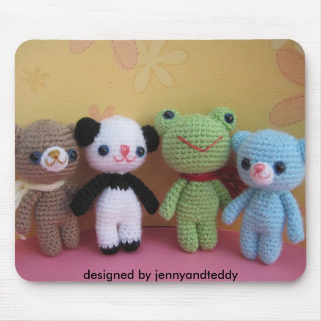 Brownie bear and his friends mouse mat (Front)