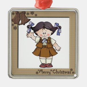 Brownie Black Hair Frame Bells Metal Tree Decoration