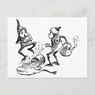 Brownie Cradling Hurt Hand Postcard