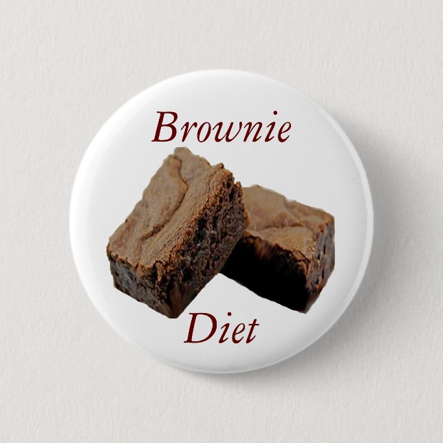 Brownie Diet 6 Cm Round Badge (Front)