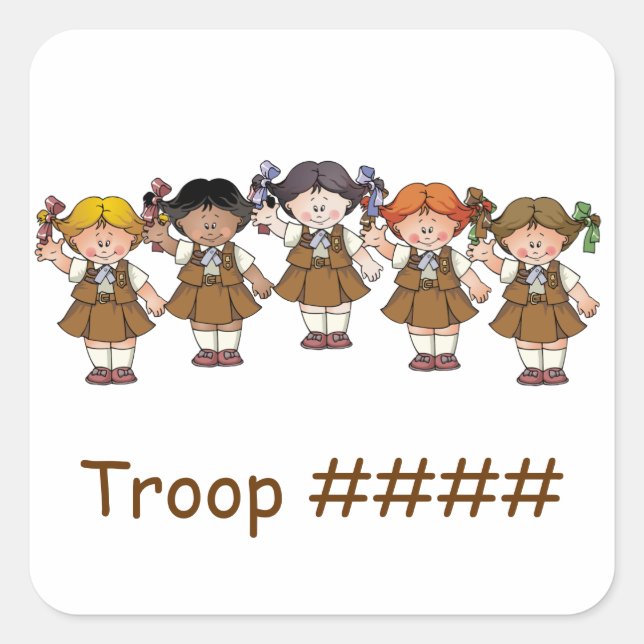 Brownie Group Square Sticker (Front)