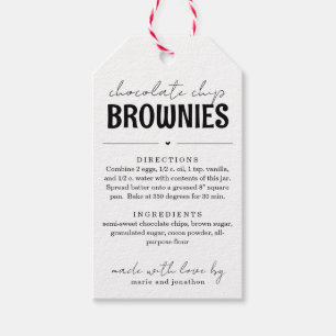 Brownie Mix in a Jar Gift  Tags