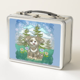 Brownie Pup Dog  Metal Lunch Box