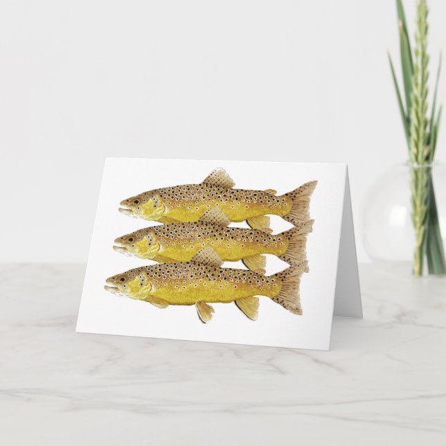 Brownies- Brown Trout Card (Front)