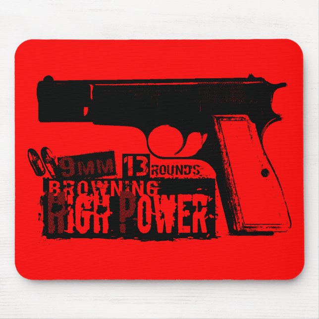 Browning Hi-Power Mouse Mat (Front)