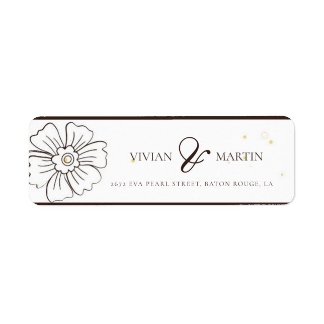 Browning On Love Wedding Address (Front)