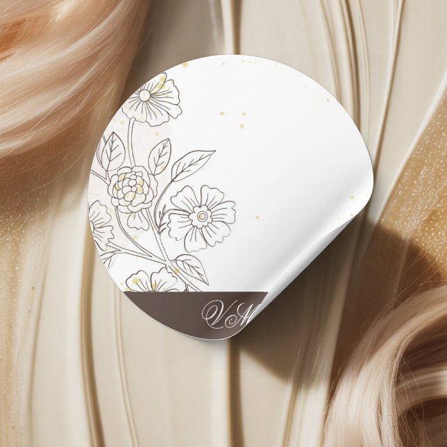 Browning On Love Wedding Classic Round Sticker (Creator Uploaded)