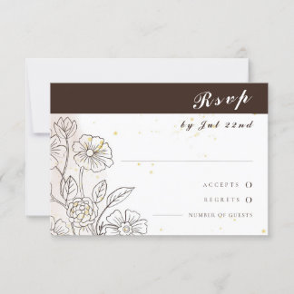 Browning On Love Wedding RSVP cards