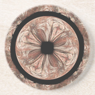 Brownish Abalone Bowls Abstract Coaster