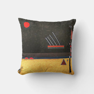 Brownish, abstract art by Kandinsky, Cushion