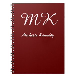 Brownish Red Modern Professional Creative Notebook