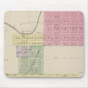 Browns Groveand Burdett, Kansas Mouse Mat