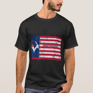 Browns Independence Flag Republic of Texas  T-Shirt