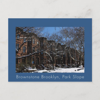Brownstone Brooklyn, NY Postcard