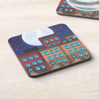 Brownstone Buildings Coaster