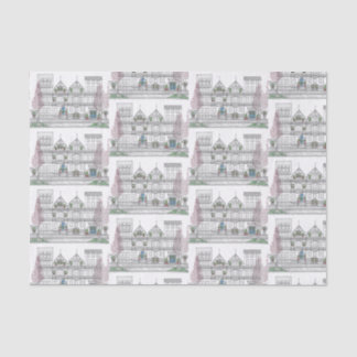 Brownstone City Christmas Tissue Paper