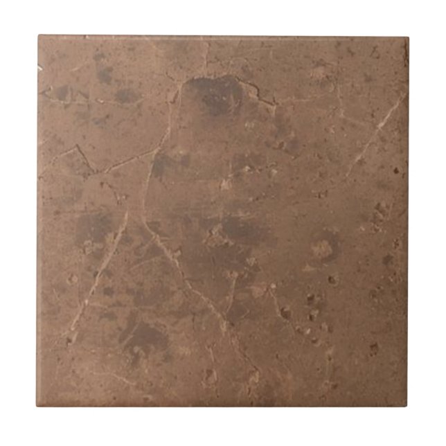 Brownstone vintage rustic simple rustic print  tile (Front)