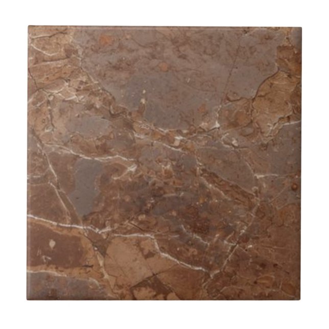 Brownstone vintage rustic simple rustic print  tile (Front)