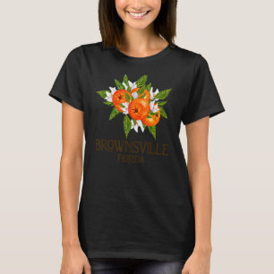 Brownsville Florida Beach FL Vintage Oranges Bloss T-Shirt