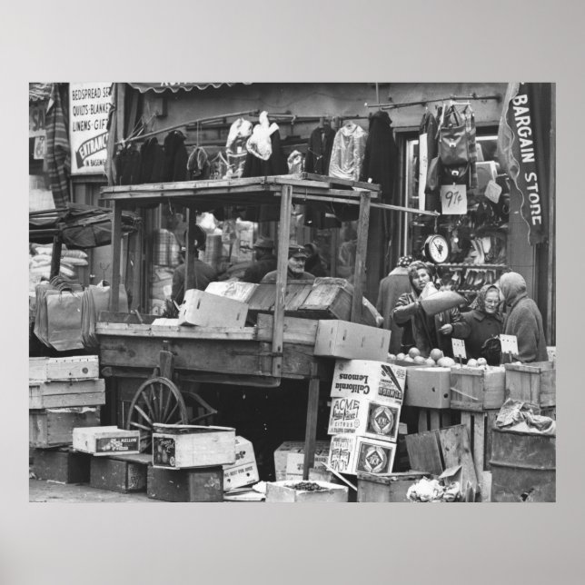 Brownsville market, Brooklyn: 1962 Poster (Front)
